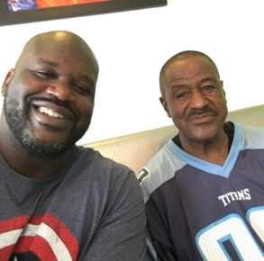 Lucille O'Neal's ex-boyfriend and their son, Shaquille O'Neal.